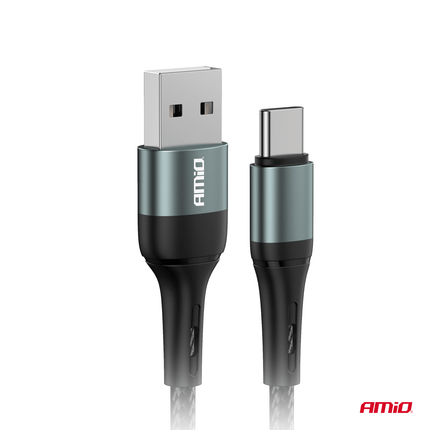 Amio USB-A à USB-C Cable 3A 100cm FullLink-High-qualité Fast Charger Cable Corde