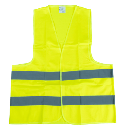 AMiO Veiligheidsvest Geel SV-01 Reflecterend Hesje met ISO Certificaat (120gr/m) - VCTparts.nl