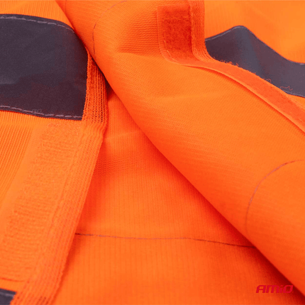 AMiO Veiligheidsvest Oranje SV-01 Reflecterend Hesje met ISO Certificaat (120gr/m) - VCTparts.nl