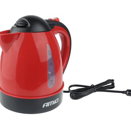 AMiO Waterkoker Auto Koffiezetter Kan (12v/150w) met Contraplug Rood - VCTparts.nl