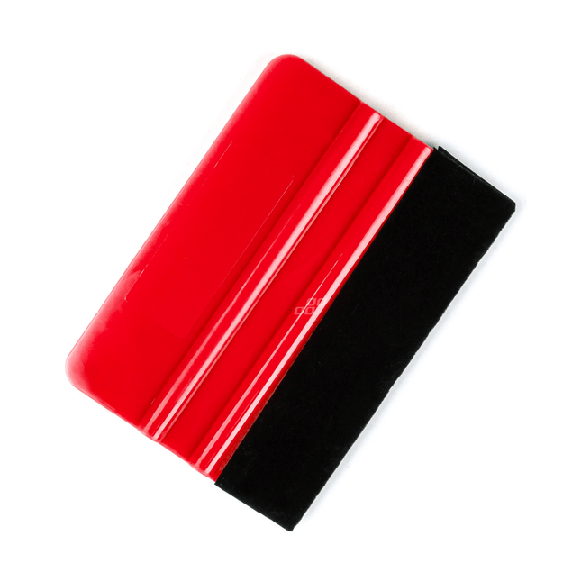 Amio enveloppement d'outil de raclette avec des outils de schraper de folie en feutre Pasje (10x7cm) rouge