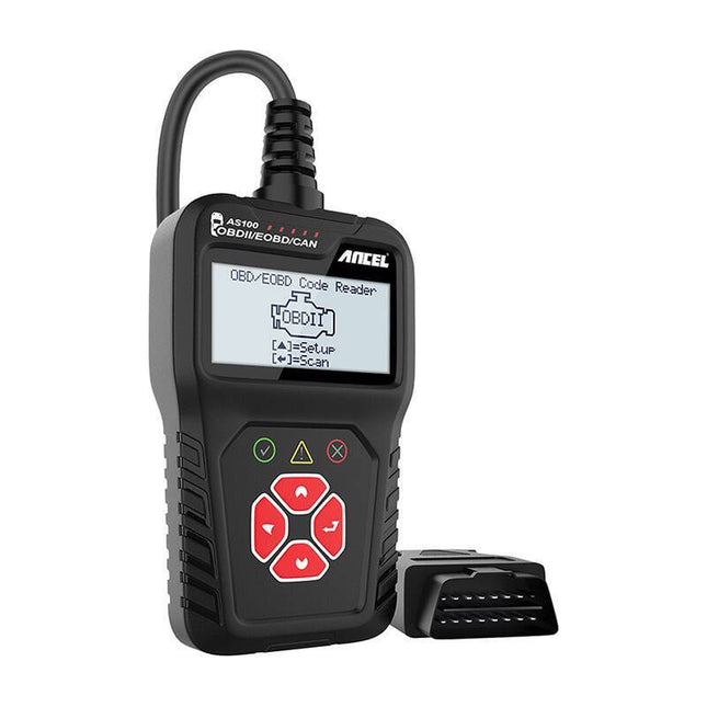 Ancel AS100 OBD2 Diagnostic Scanner – Universeel Diagnoseapparaat voor Auto’s – Zwart - VCTparts.nl