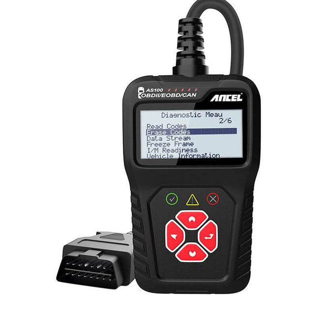 Ancel AS100 OBD2 Diagnostic Scanner – Universeel Diagnoseapparaat voor Auto’s – Zwart - VCTparts.nl