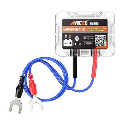 Ancel BM200 Bluetooth Accutester 6-20V DC – Draadloze Batterijtester – Zwart - VCTparts.nl