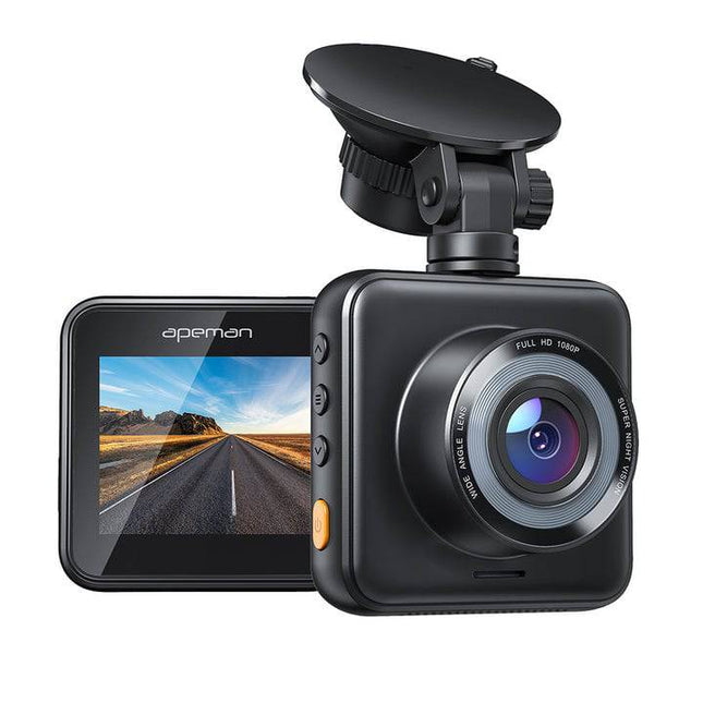 APEMAN C420 Dashcam 1080p HD WiFi Auto Auto Enregistreur avec une nutrition continue noir