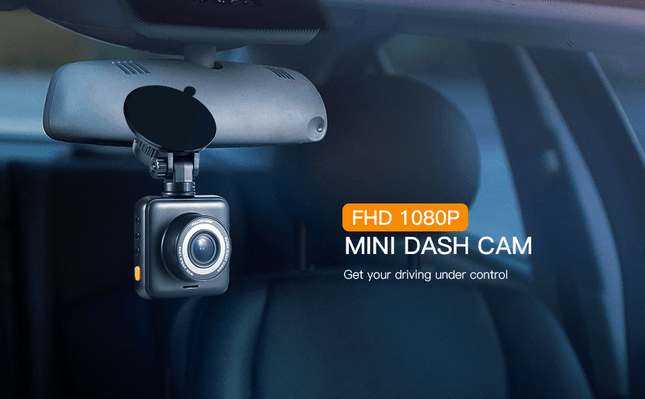 APEMAN C420 Dashcam 1080p HD WiFi Auto Auto Enregistreur avec une nutrition continue noir