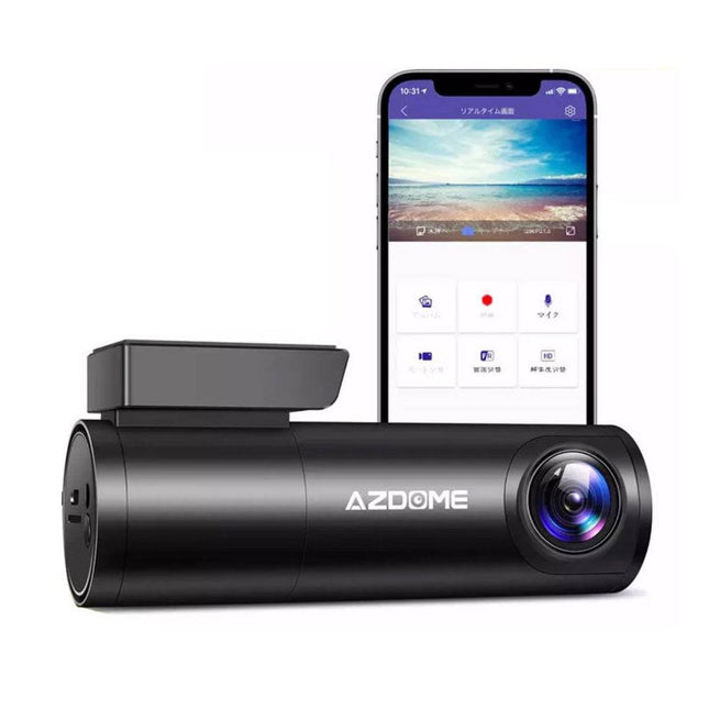 AZDome Dashcam BN03 1296P 1CH Wifi Auto Video Recorder Zwart