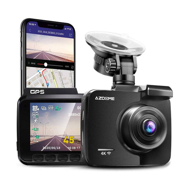 AZDome  Dashcam GS63H 4K 1CH Wifi Auto Video Recorder Zwart