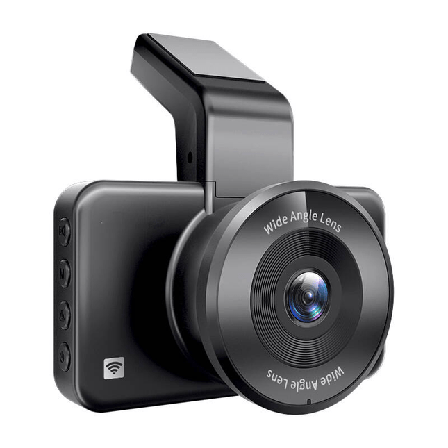 AZDome Dashcam M17 FullHD Wifi 1CH  met Scherm Auto Video Recorder Zwart