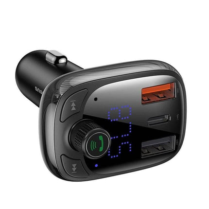 Baseus  Bluetooth FM Radio Transmitter Carkit Universeel Zwart - VCTparts.nl