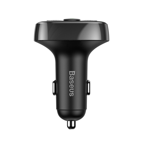 Baseus  Bluetooth Muziek FM Transmitter en Dubbele USB Poort S-09A Autolader Zwart - VCTparts.nl