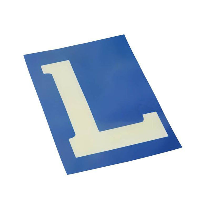 Carpoint L Sticker Leçon Car Fenêtre statique (10x15 cm) Bleu