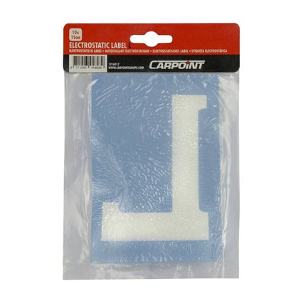 Carpoint L Sticker Leçon Car Fenêtre statique (10x15 cm) Bleu