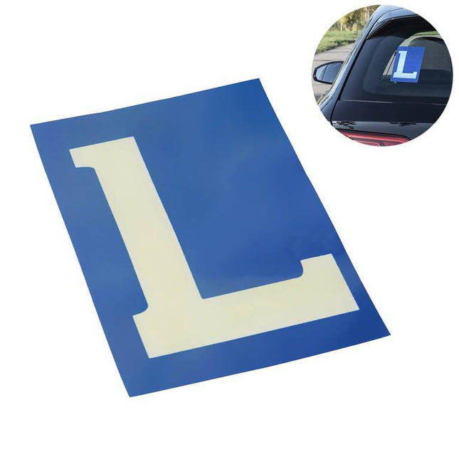 Carpoint L Sticker Lesauto Statisch Raam (10x15cm) Blauw