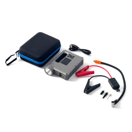 Choetech Jump Starter met Compressor Powerbank 8000mAh  LED-zaklamp Zwart - VCTparts.nl