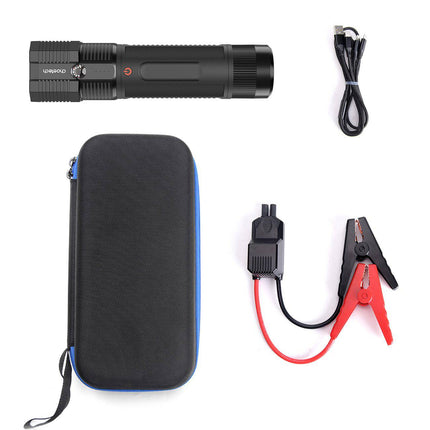 Choetech Jump Starter Powerbank 8000mAh met LED-zaklamp Zwart - VCTparts.nl