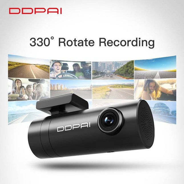 DDPAI Mini Dashcam 1080P HD Wifi 1CH Video Recorder Zwart