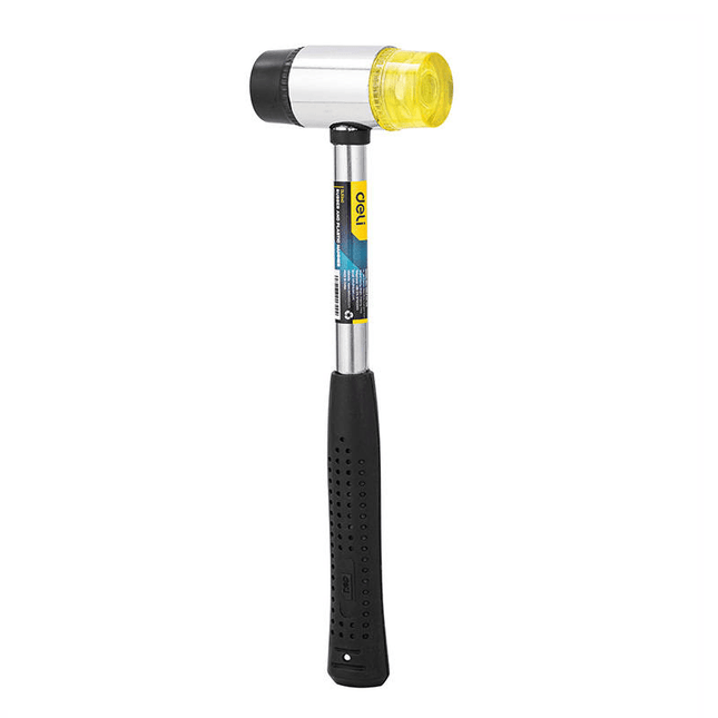 Deli Ball Pein Hammer 0.68kg Rubber-Plastic [Gereedschap - Tools EDL443024] (Geel) - VCTparts.nl