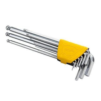 Deli Tools Inbussleutel Set 1.5-10mm EDL3080 (Zilver) [Gereedschappen - Deli] - VCTparts.nl