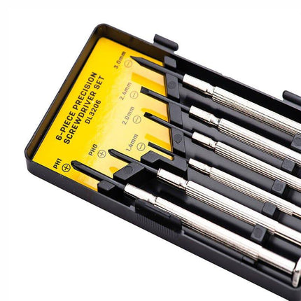 Deli Tools Precisieschroevendraaierset 6 stuks EDL3206 (Zwart) [Gereedschappen - Deli] - VCTparts.nl