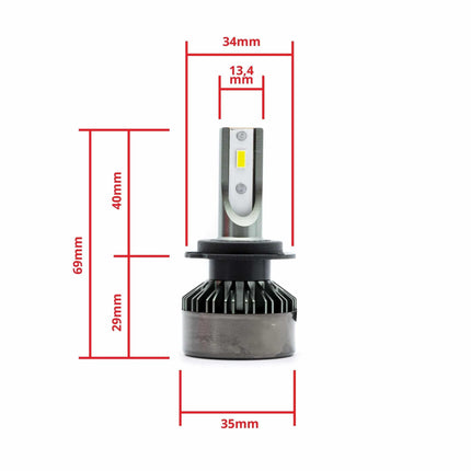 Einparts 6000K LED Phillight Dimlicht H7 White Dimlicht 12 / 24V (Set)