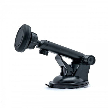 Einparts Auto Magnetische Telefoonhouder voor Dashboard en Voorruit met Telescopische Arm Zwart