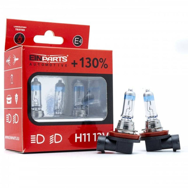 Einparts Halogeen Dimlicht +130% H11 12V 55W - 5000K - (set)