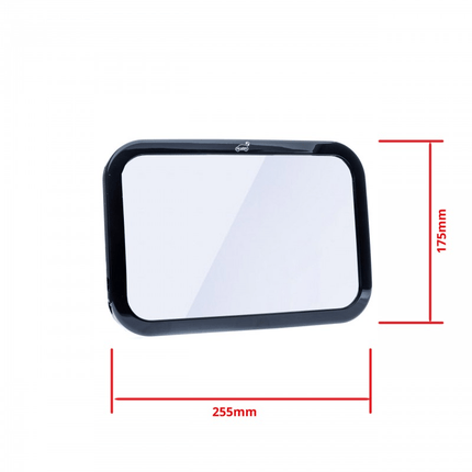 Einparts Universele Achteruitkijkspiegel Back Seat Mirror Binnenspiegel voor Kinderen Veiligheid Rechthoek 255x157mm - VCTparts.nl