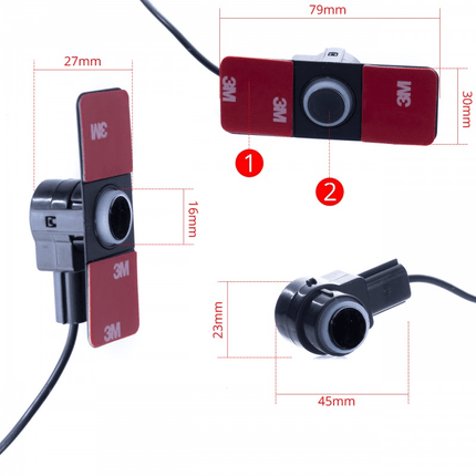 Einparts Universele Parkeersensoren Inbouwset met Pieper zwart (4 stuks) [Parkeerhulp - Achteruitrij Sensor] - VCTparts.nl