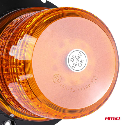 AMiO LED Zwaailicht Noodverlichting met Magneet 80LED 12/24V Oranje - VCTparts.nl