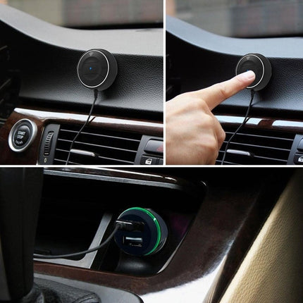 Carkit met Bluetooth V5.0 en NFC-functie Handsfree Luidsprekertelefoon Bellen Muziek USB Autolader - VCTparts.nl