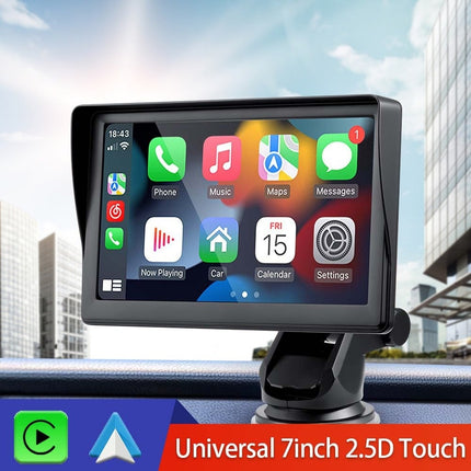 Smart Navigatiesysteem Touchscreen Scherm met Zuignap en Achteruitrijcamera 7inch Scherm [Draadloos Apple Carplay & Android Auto] - VCTparts.nl