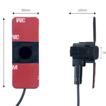 AMiO Parkeerhulpsysteem TFT02 43 inch met HD-307-IR en 4 Sensoren Zwart Binnenmontage - VCTparts.nl