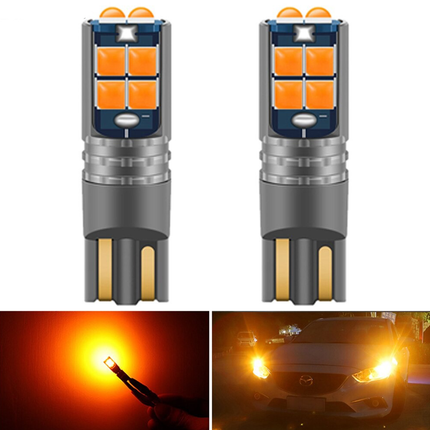 High Power LED T10 Oranje - W5W Verlichting (set) [Stadsverlichting - Parkeerverlichting - Kentekenverlichting - Interieurverlichting] - VCTparts.nl