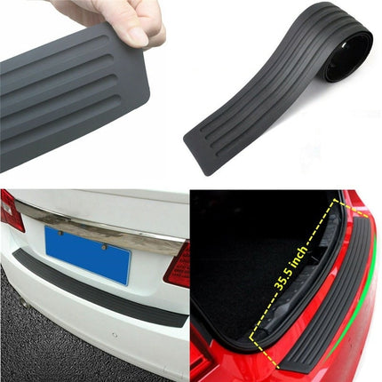 Kofferbak Lijst Achterbumper Strip Kras Bescherming Dorpelplaat - 104 cm Zwart Rubber - VCTparts.nl