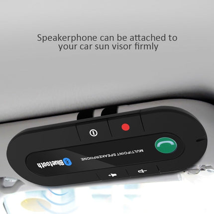 Draadloze Zonneklep Carkit met Bluetooth Speaker Handsfree Luidspreker Bellen Muziek - VCTparts.nl