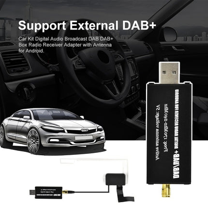 DAB+ Antenne Digitale Radio met USB Adapter voor Android Auto Stereo Ontvanger [DAB Plus + DabPlus] - VCTparts.nl