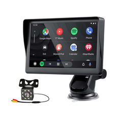 Smart Navigatiesysteem Touchscreen Scherm met Zuignap en Achteruitrijcamera 7inch Scherm [Draadloos Apple Carplay & Android Auto] - VCTparts.nl