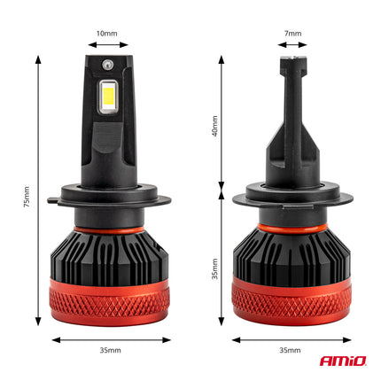 AMiO LED Koplampen X3-serie H7/H18 Dimlichten Wit