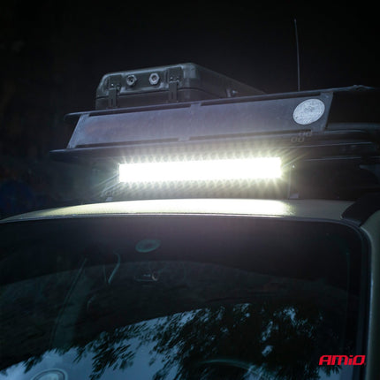 AMiO Krachtige LED Werklamp AWL28 140LED 520x74 420W COMBO 9-36V Verstraler Spot Robuust Offroad - VCTparts.nl