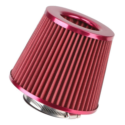 Open Luchtfilter Rood - Sport Filter met Cold air intake [sportfilter powerfilter universeel] - VCTparts.nl