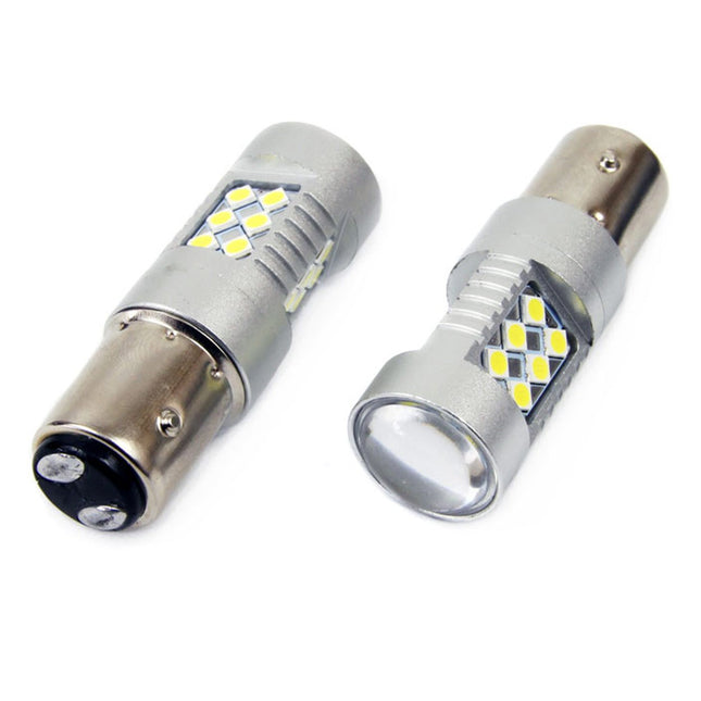 AMiO LED CANBUS 3030 24SMD 1157 BAY15D P21/5W Wit 12V/24V - VCTparts.nl