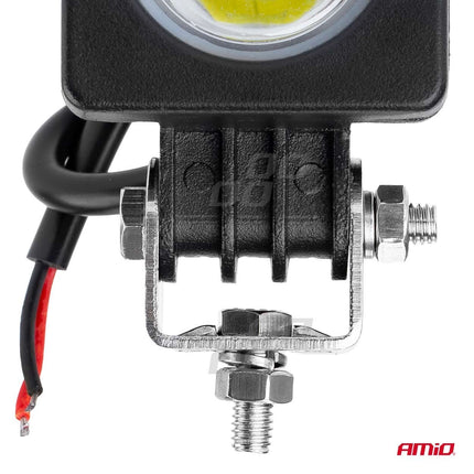 AMiO Krachtige Werklamp AWL18 1LED HP SPOT 9-36V Verstraler Spot Robuust Offroad - VCTparts.nl