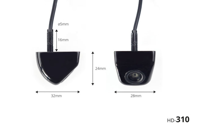 AMiO Parkeerhulpsysteem 43 TFT02 FLIP-UP CAM-310 zwart 22mm - VCTparts.nl