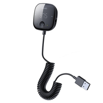 Carkit met Bluetooth V5.0 en FM-transmitter Handsfree Luidsprekertelefoon Bellen Muziek USB - VCTparts.nl