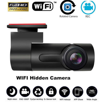 Dashcam FullHD Auto Recorder 1CH Wifi Camera 1080P Groothoek Lens Zwart - VCTparts.nl