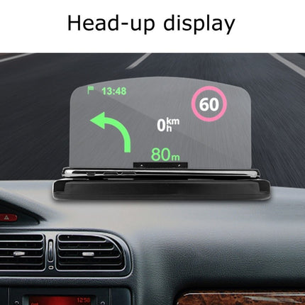 HUD Head-up Display met Draadloze Oplader Mobiele Telefoonhouder GPS-navigatie Autosnelheidsprojector Autotelefoonstandaard Spiegeling - VCTparts.nl