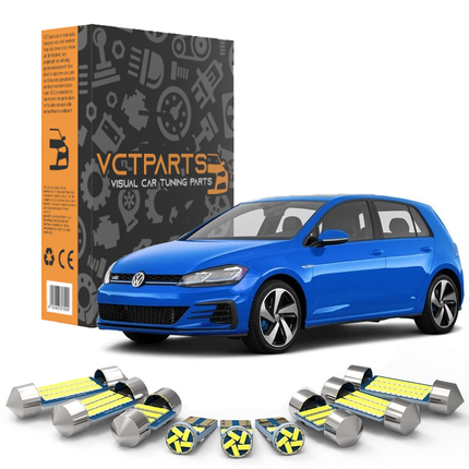 Voordeelset - Volkswagen Golf 7 LED Verlichting Canbus [Dimlicht - Interieur - Richtingaanwijzer] - VCTparts.nl