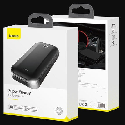 Baseus  Auto Jump Starter Powerbank, Noodstroom Accu 8.000 mAh + Startkabels [Autolader - Autostarter - Jumpstarter]