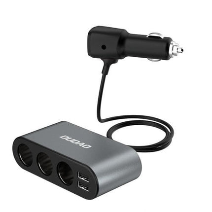 Dudao  Autolader 2x USB / 3x Sigarettenaansteker Splitter Zwart - VCTparts.nl